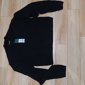 Wild Fable women's XXL black knit belly shirt